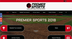 Desktop Screenshot of premiersportsevents.com